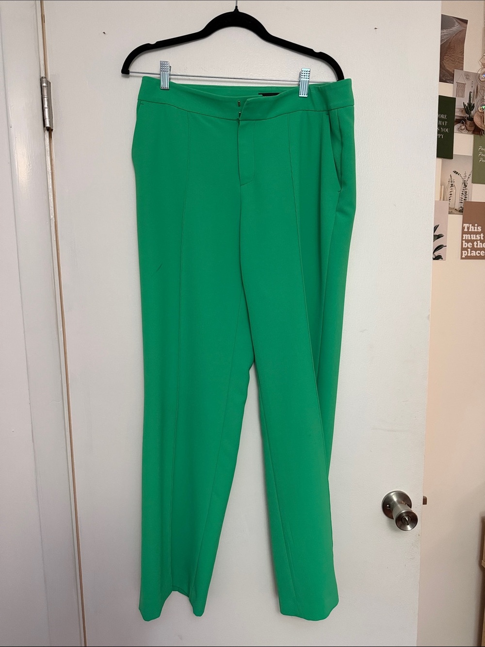 Karl Lagerfeld Emerald Green Women's Tailored Pants